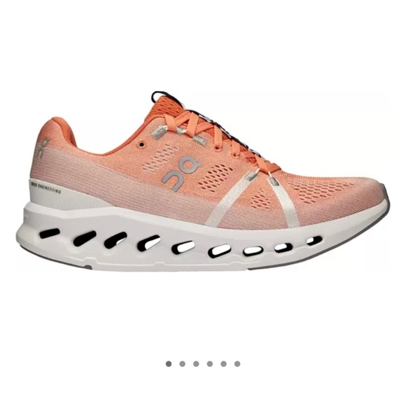 On Cloud On women’s cloudsurfer running shoes sneakers orange flame size 9.5 - Picture 1 of 8